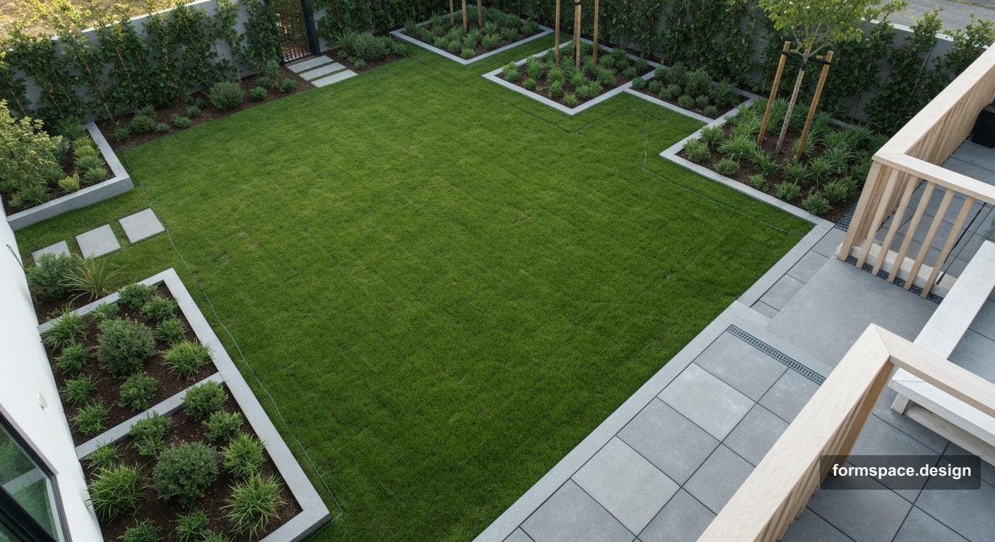 Functional plot zoning: scheme, percentages and terms