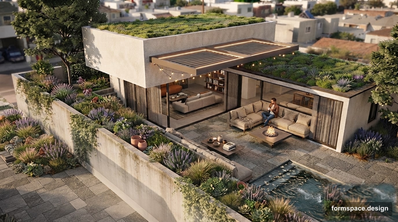 Plot Layout with a House: Creating Functional Zones